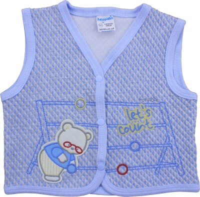 Wholesale Baby Unisex Vest 3-9M Hoppidik 2017-2305 Blue