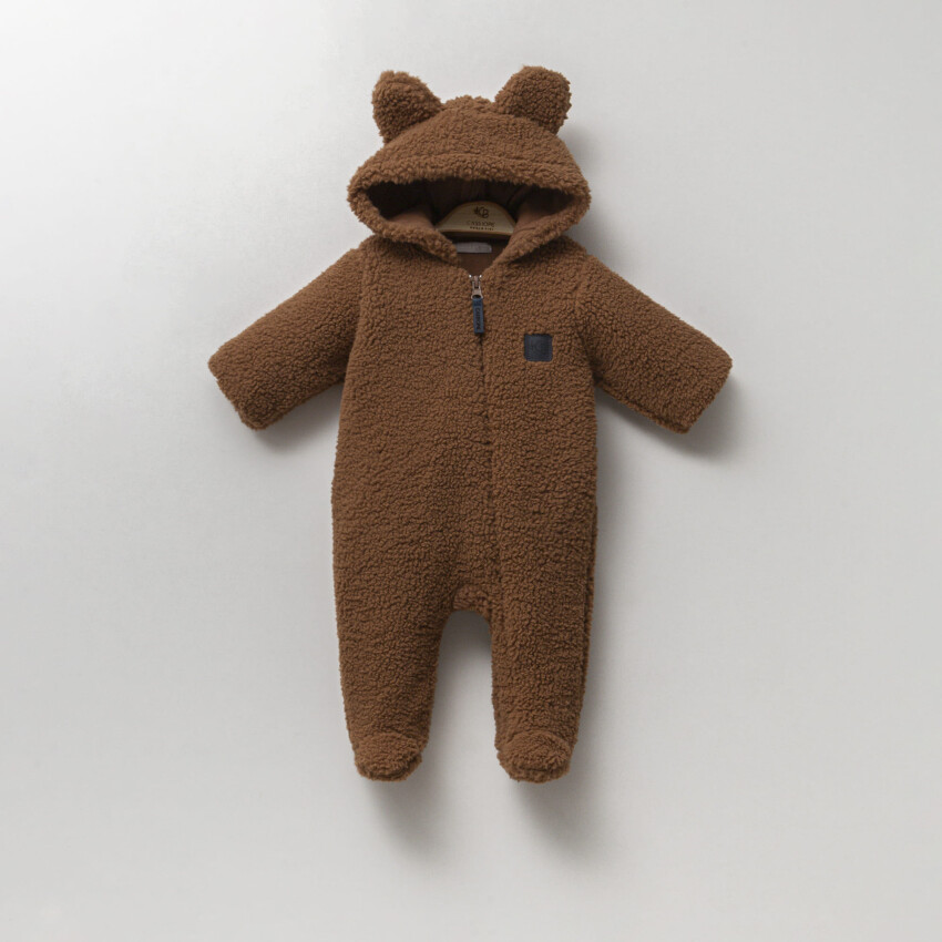 Wholesale Boy Plush Jumpsuit 2-6M Cassiope 2061-487177 - 3