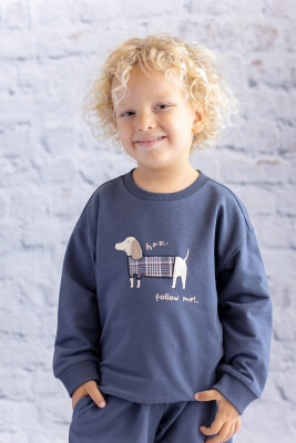 Wholesale Boy Printed Embroidered Detailed Sweatshirt 5-8Y Zeyland 1070-252M3KOP62 - Zeyland (1)