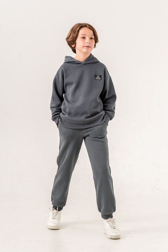 Wholesale Boy's 2-Piece Hooded Tracksuit Set 10-13Y Tuffy 1099-0954 - 3