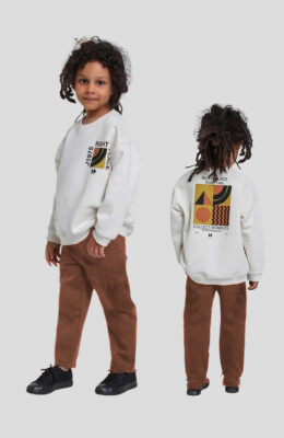 Wholesale Boys 2-Piece Printed Tracksuit Set 2-8Y KidsRoom 1031-8018-1 - KidsRoom