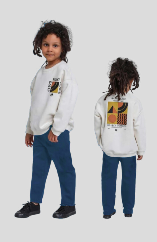 Wholesale Boys 2-Piece Printed Tracksuit Set 2-8Y KidsRoom 1031-8018-1 - 2