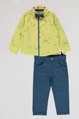 Wholesale Boys 2-Piece Shirt and Pants Set 2-5Y Kumru Bebe 1075-4063 - 3