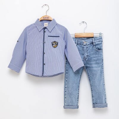 Wholesale Boys 2-Piece Shirt and Pants Set 2-5Y Sani 1068-2306 - Sani (1)