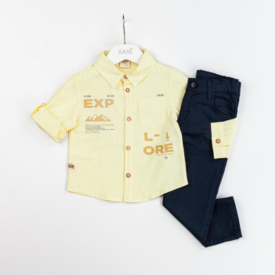 Wholesale Boys 2-Piece Shirt and Pants Set 2-5Y Sani 1068-2314 - 2