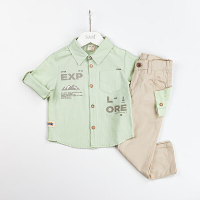 Wholesale Boys 2-Piece Shirt and Pants Set 2-5Y Sani 1068-2314 - Sani