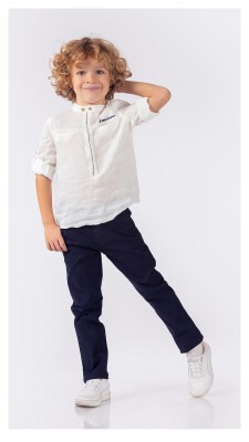 Wholesale Boys 2-Piece Shirt and Pants Set 5-8Y Lemon 1015-9631 - 1