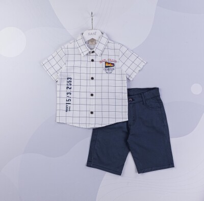 Wholesale Boys 2-Piece Shirt and Shorts Set 2-5Y Sani 1068-9879 - 1