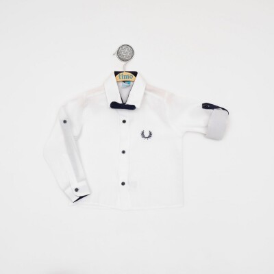 Wholesale Boys 2-Piece Shirt with Bowtie 6-9Y Timo 1018-101000013 - Timo (1)