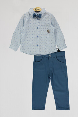 Wholesale Boys 2-Piece Shirts and Pants Set 2-5Y Kumru Bebe 1075-4085 - 2