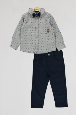 Wholesale Boys 2-Piece Shirts and Pants Set 2-5Y Kumru Bebe 1075-4085 - 4