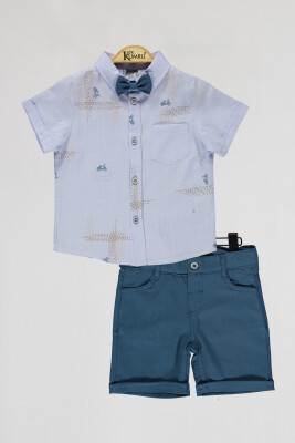 Wholesale Boys 2-Piece Shirts and Short Set 2-5Y Kumru Bebe 1075-4022 - Kumru Bebe (1)
