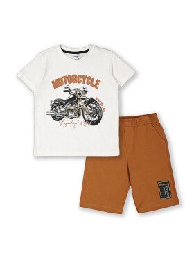 Wholesale Boys 2-Piece Shorts Set with T-shirt 8-14Y Elnino 1025-22156 - 1
