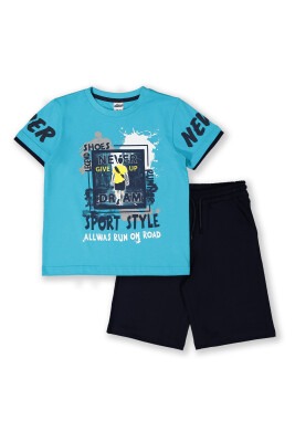 Wholesale Boys 2-Piece Shorts Set with T-shirt 8-14Y Elnino 1025-22162 - 2