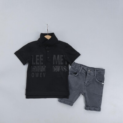 Wholesale Boys 2-Piece T-Shirt and Short Set 2-5Y Gold Class 1010-2315 - 1