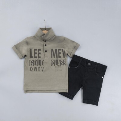 Wholesale Boys 2-Piece T-Shirt and Short Set 2-5Y Gold Class 1010-2315 - Gold Class (1)