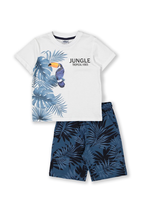 Wholesale Boys 2-Piece T-Shirt and Shorts Set 3-6Y Elnino 1025-22118 - 2