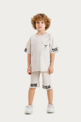 Wholesale Boys 2-Piece T-Shirt and Shorts Set 6-9Y Gold Class 1010-3601 - Gold Class