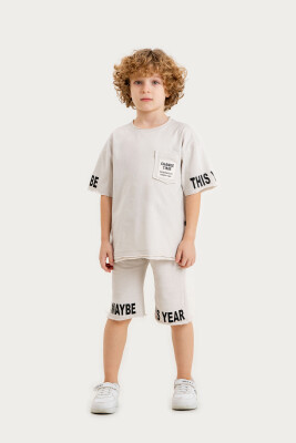 Wholesale Boys 2-Piece T-Shirt and Shorts Set 6-9Y Gold Class 1010-3602 - 3