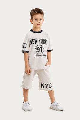 Wholesale Boys 2-Piece T-Shirt and Shorts Set 6-9Y Gold Class 1010-3604 - Gold Class