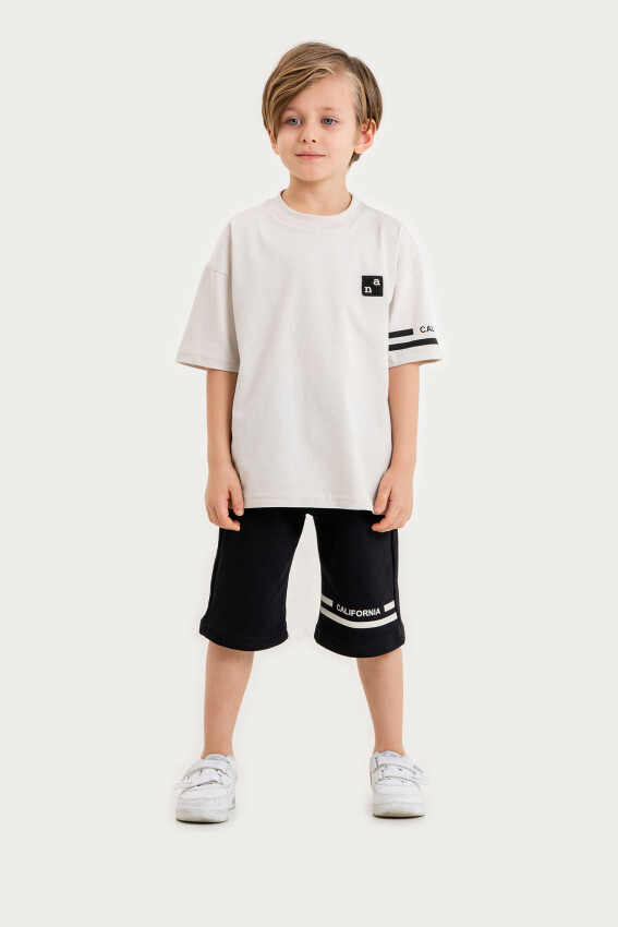 Wholesale Boys 2-Piece T-Shirt and Shorts Set 6-9Y Gold Class 1010-3612 - 3