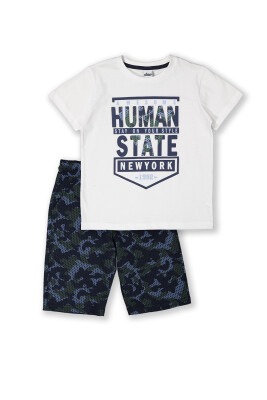 Wholesale Boys 2-Piece T-shirt and Shorts Set 8-14Y Elnino 1025-22160 - Elnino
