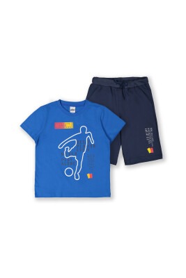 Wholesale Boys 2-Piece T-Shirt and Shorts Set 8-14Y Elnino 1025-22161 - Elnino