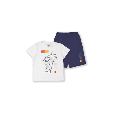 Wholesale Boys 2-Piece T-Shirt and Shorts Set 8-14Y Elnino 1025-22161 - Elnino (1)