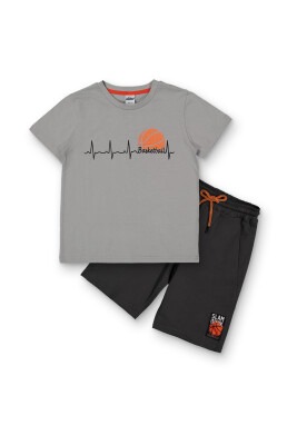 Wholesale Boys 2-Piece T-Shirt and Shorts Set 8-14Y Elnino 1025-22164 - Elnino (1)