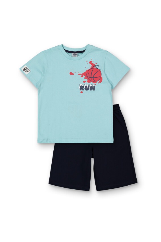 Wholesale Boys 2-Piece T-shirt and Shorts set 8-14Y Elnino 1025-22168 - 1