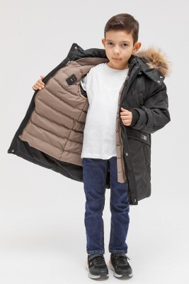 Wholesale Boys' 2-Piece Vest Coat Set 6-14Y Benitto Kids 2007-51291 Black