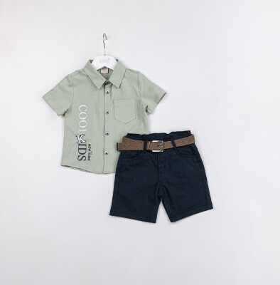 Wholesale Boys 2-Pieces Shirt and Short Set 2-5Y Sani 1068-2375 - 2