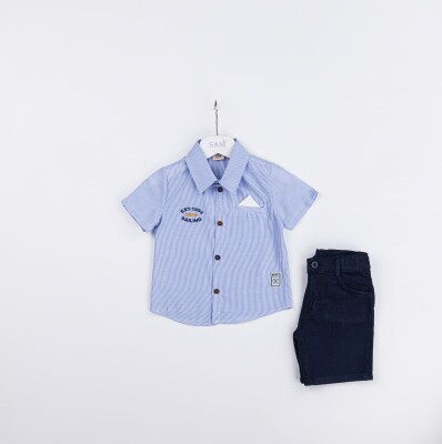 Wholesale Boys 2-Pieces Shirt and Short Set 2-5Y Sani 1068-2383 - Sani