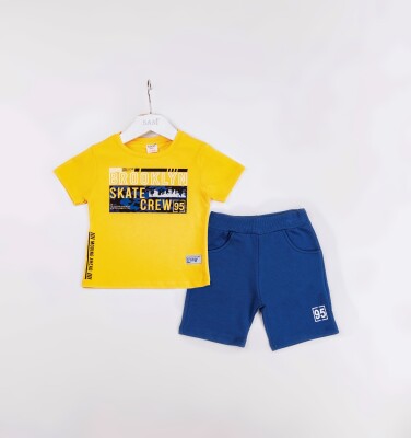 Wholesale Boys 2-Pieces T-shirt and Short Set 1-4Y Sani 1068-1210 - Sani (1)