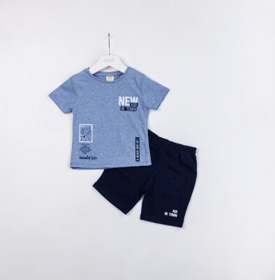 Wholesale Boys 2-Pieces T-shirt and Short Set 1-4Y Sani 1068-1216 - 2