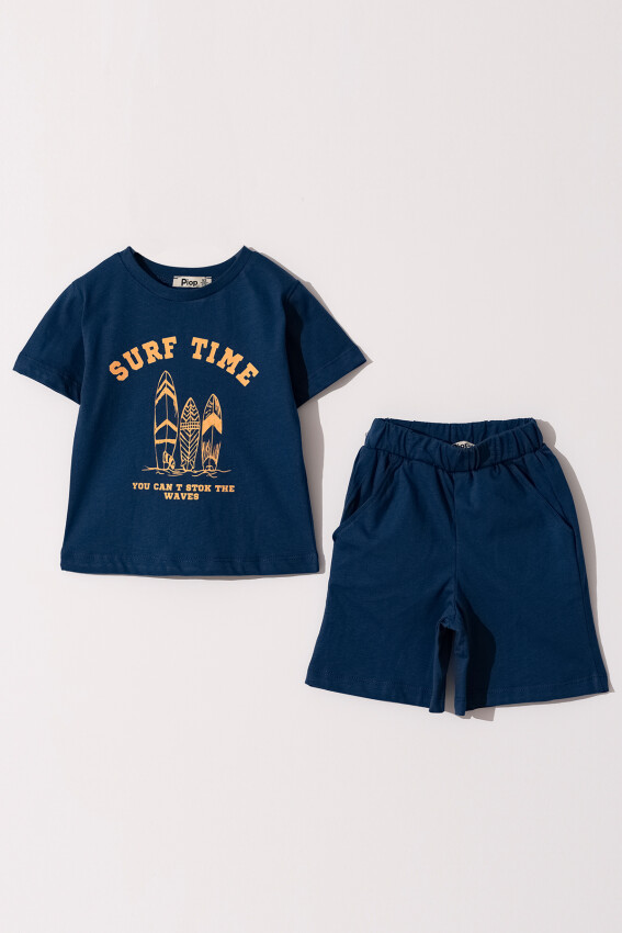 Wholesale Boys 2-Pieces T-shirt and Short Set 2-5Y Piop 2055-PE24-0132 - 4