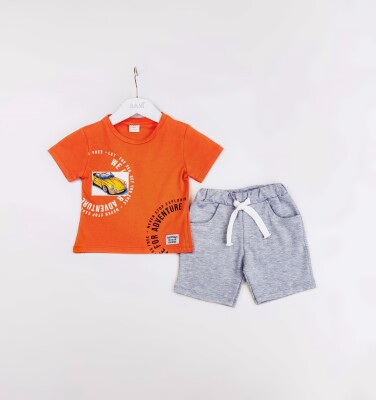 Wholesale Boys 2-Pieces T-shirt and Short Set 2-5Y Sani 1068-1212 - 4