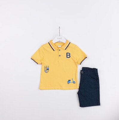 Wholesale Boys 2-Pieces T-shirt and Short Set 2-5Y Sani 1068-2356 - Sani (1)