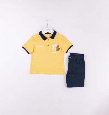 Wholesale Boys 2-Pieces T-shirt and Short Set 2-5Y Sani 1068-2362 - Sani (1)