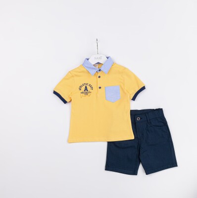 Wholesale Boys 2-Pieces T-shirt and Short Set 2-5Y Sani 1068-2364 - Sani (1)