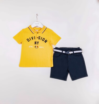 Wholesale Boys 2-Pieces T-shirt and Short Set 2-5Y Sani 1068-2380 - 2