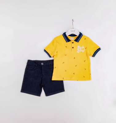 Wholesale Boys 2-Pieces T-shirt and Short Set 2-5Y Sani 1068-2385 - Sani (1)