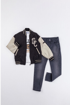 Wholesale Boys 3-Piece Jacket, Body and Pants Set 6-9Y Gold Class 1010-3556 - 1