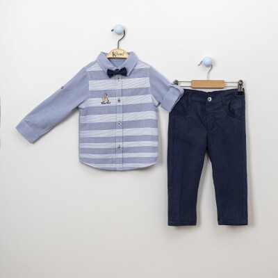 Wholesale Boys 3-Piece Shirt, Pants and Bowtie 2-5Y Kumru Bebe 1075-3891 - Kumru Bebe