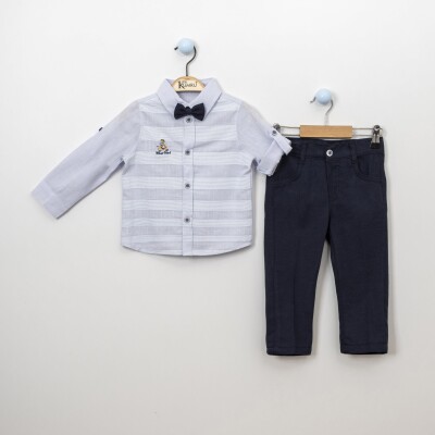Wholesale Boys 3-Piece Shirt, Pants and Bowtie 2-5Y Kumru Bebe 1075-3891 - Kumru Bebe (1)