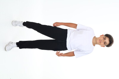 Wholesale Boys Basic Sweatpants 11-14Y Nickel 2060-20076-3 Black