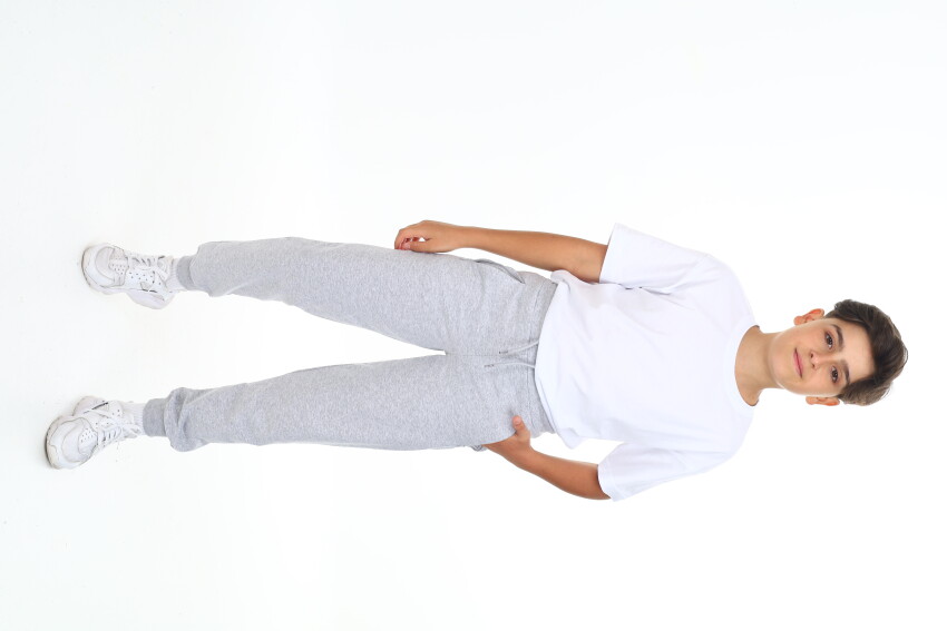 Wholesale Boys Basic Sweatpants 11-14Y Nickel 2060-20076-3 - 4