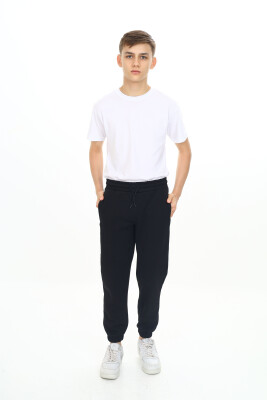 Wholesale Boys' Basic Sweatpants 11-14Y Nickel 2060-20101-3 - 1