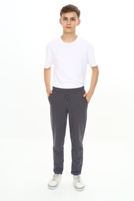 Wholesale Boys' Basic Sweatpants 7-10Y Nickel 2060-20083-2 - 3