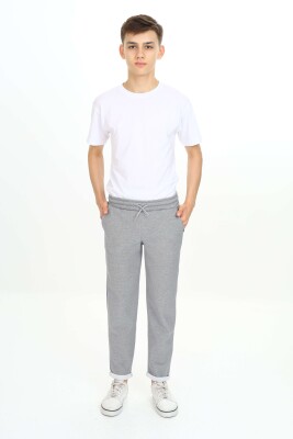 Wholesale Boys' Basic Sweatpants 7-10Y Nickel 2060-20099-2 - Nickel (1)